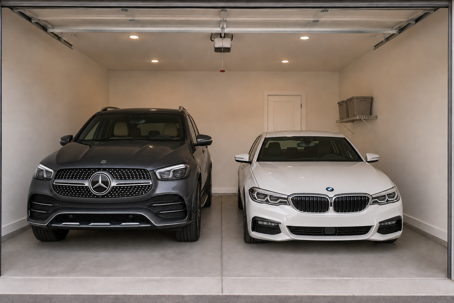 Antares side-by-side two-car garage